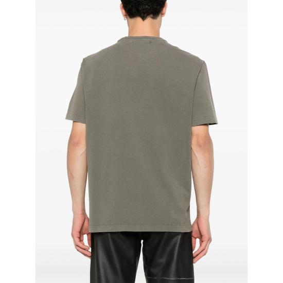 26SS 골든구스 골든 로고 프린트 반팔 티셔츠 GMP01220 P000671 35479 GREEN - GOLDEN GOOSE