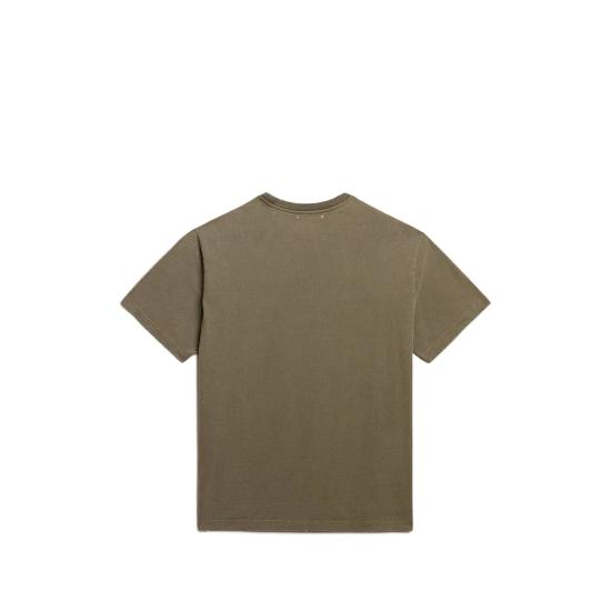 26SS 골든구스 골든 로고 프린트 반팔 티셔츠 GMP01220 P000671 35479 GREEN - GOLDEN GOOSE