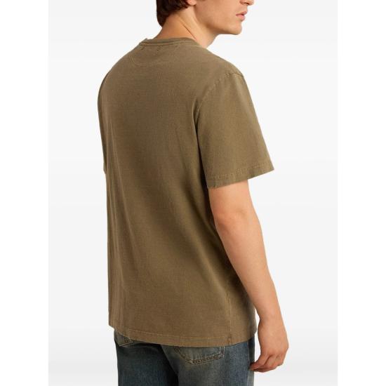 26SS 골든구스 골든 로고 프린트 반팔 티셔츠 GMP01220 P000671 35479 GREEN - GOLDEN GOOSE