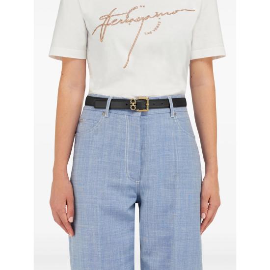 26SS 살바토레 페라가모 레귤러 벨트 230346 0780415 NEGIO BLACK - SALVATORE FERRAGAMO