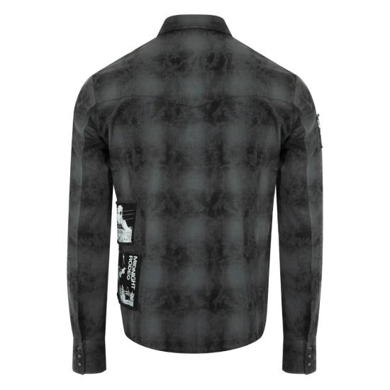 25FW 미드나잇 로데오 긴팔 셔츠 MRT 46 DISTRESSED BLACK BLACK BLACK - MIDNIGHT RODEO