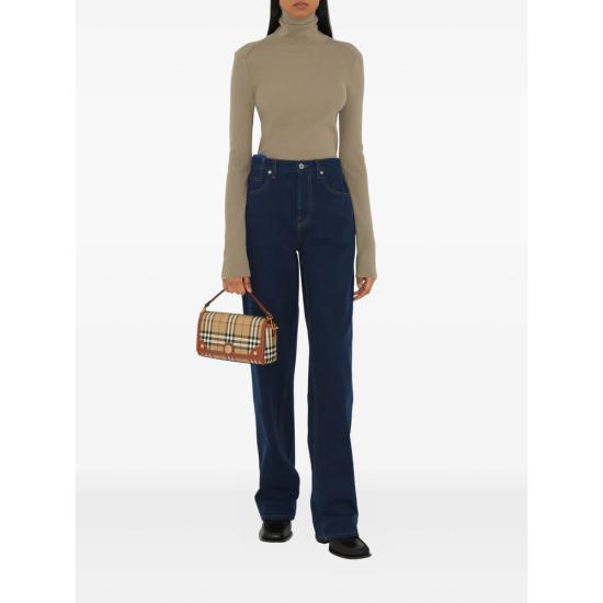 26SS 버버리 체크 노트 크로스백 8109787 SM NOTE DF A9534 BROWN NEUTRALS - BURBERRY