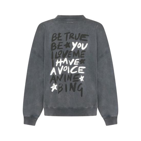 26SS 애니빙 긴팔 티셔츠 A 08 12055 WBL1 BLACK - ANINE BING