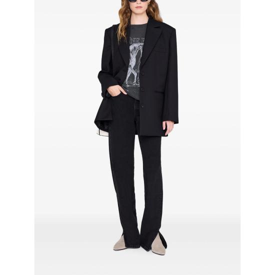 26SS 애니빙 반팔 티셔츠 A 08 11713 WBL1 BLACK - ANINE BING