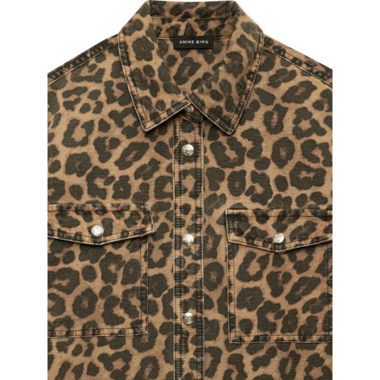 26SS 애니빙 블라우스 A 07 12096 MTL59 BROWN BLACK - ANINE BING