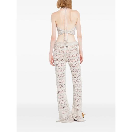 26SS 알라누이 플레어 팬츠 LWHG018R26KN I001 OFOF WHITE - ALANUI