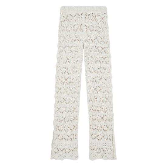 26SS 알라누이 플레어 팬츠 LWHG018R26KN I001 OFOF WHITE