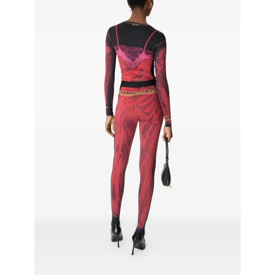 25FW 마린세르 레깅스 WPA043A CJER0085 RD11 RED BLACK - MARINE SERRE