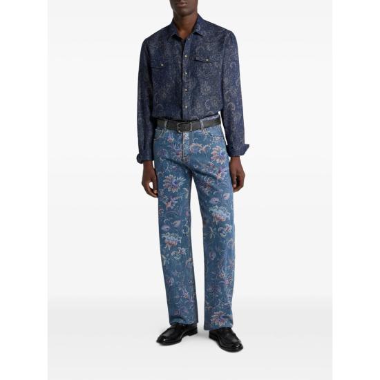 26SS 에트로 데님 셔츠 99TJ302 MRNE0005 S8460 BLUE GREY - ETRO