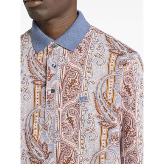 26SS 에트로 폴로 티셔츠 AKF79 MRMD0004 X0830 NEUTRALS - ETRO