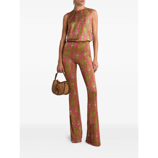 26SS 에트로 민소매 티셔츠 99SASZ0 WRJA0019 X0896 PINK GREEN - ETRO