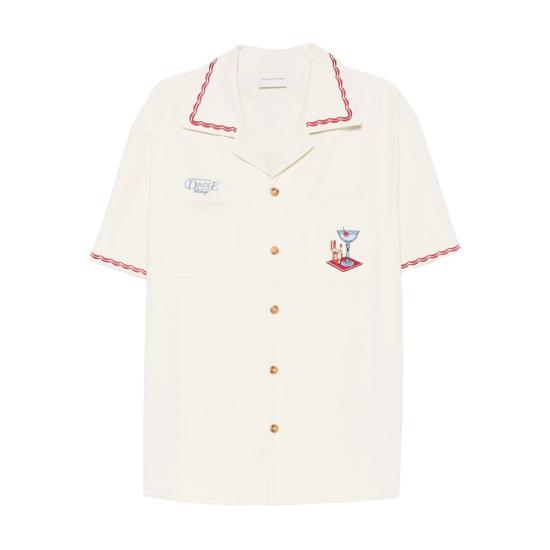 26SS 드롤드무슈 반팔 셔츠 J SH227 CO215 OFFWH WHITE