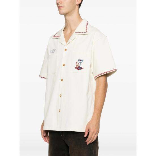 26SS 드롤드무슈 반팔 셔츠 J SH227 CO215 OFFWH WHITE - DROLE DE MONSIEUR