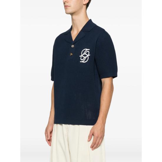 26SS 드롤드무슈 폴로 티셔츠 J PO171 CO207 NAVY BLUE - DROLE DE MONSIEUR