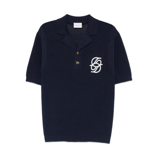 26SS 드롤드무슈 폴로 티셔츠 J PO171 CO207 NAVY BLUE
