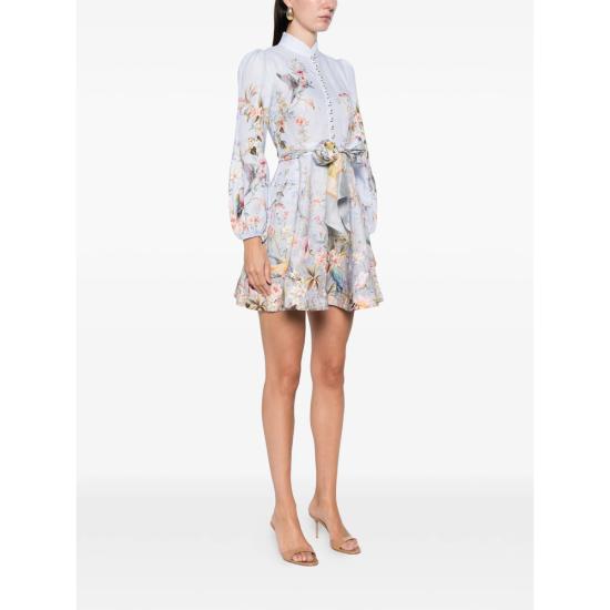 26SS 짐머만 미디 원피스 9142DC261 BLUE PURPLE - ZIMMERMANN