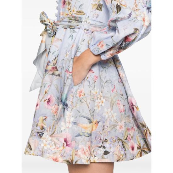 26SS 짐머만 미디 원피스 9142DC261 BLUE PURPLE - ZIMMERMANN