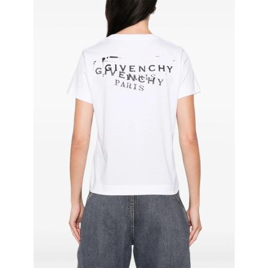 26SS 지방시 반팔 티셔츠 BW70FJP7A7 100 WHITE - GIVENCHY