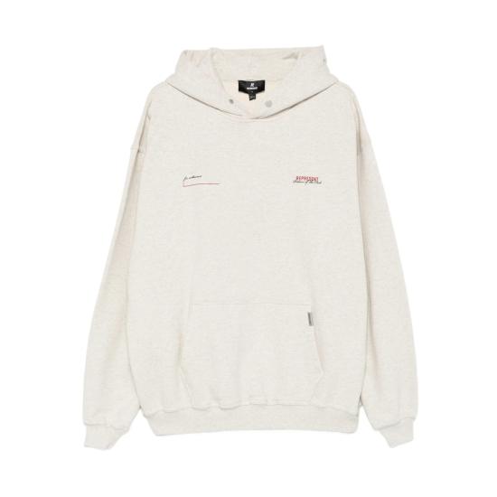 26SS 리프레젠트 후드 티셔츠 MLM4270 30 CREMA NEUTRALS