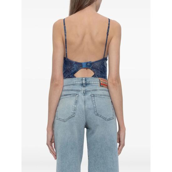 26SS 디젤 민소매 티셔츠 0CJBM A21204 8IX BLUE - DIESEL