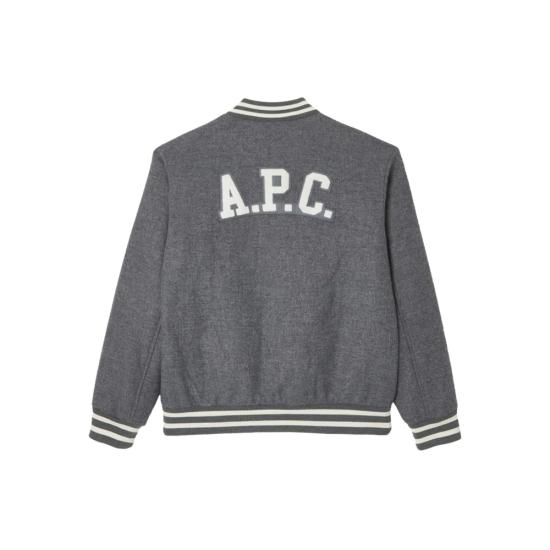 25FW 아페쎄 봄버 자켓 WVBEB M02974 PLA GREY - A.P.C.