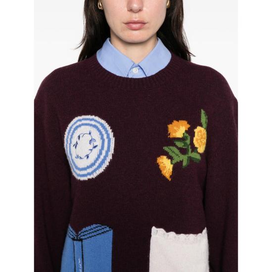 26SS 스티네 고야 스웨터 SGK069 2469 FIVER PURPLE - STINE GOYA