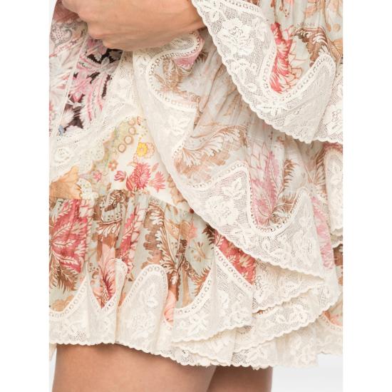 26SS 짐머만 숏 원피스 6499DRS263 SPLIC NEUTRALS - ZIMMERMANN