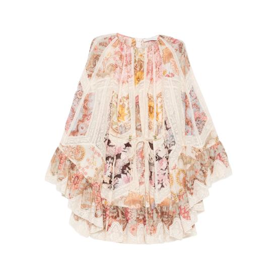 26SS 짐머만 숏 원피스 6499DRS263 SPLIC NEUTRALS