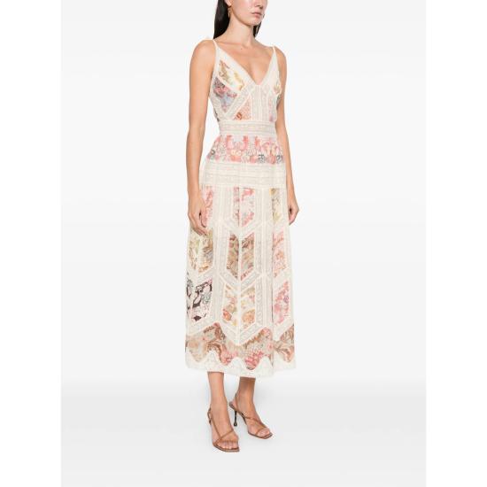 26SS 짐머만 롱 원피스 6165DRS263 SPLIC NEUTRALS - ZIMMERMANN