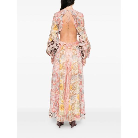 26SS 짐머만 롱 원피스 6162DRS263 SPLIC PINK - ZIMMERMANN