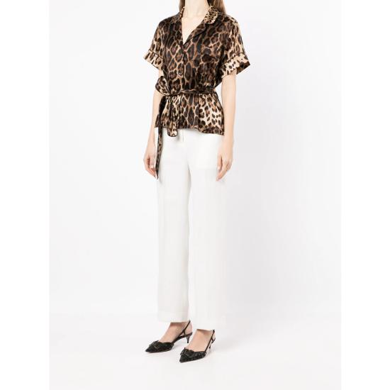 26SS 돌체앤가바나 블라우스 F5G67T FSAXY HY13M BROWN BLACK - DOLCE & GABBANA