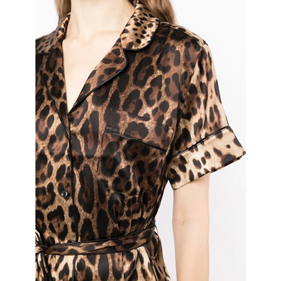 26SS 돌체앤가바나 블라우스 F5G67T FSAXY HY13M BROWN BLACK - DOLCE & GABBANA