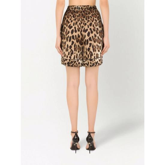 26SS 돌체앤가바나 숏팬츠 FTAM7T FSAXY HY13M BROWN BLACK - DOLCE & GABBANA