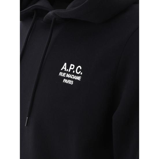 26SS 아페쎄 후드 티셔츠 COHBV M27914 TZC BLACK - A.P.C.