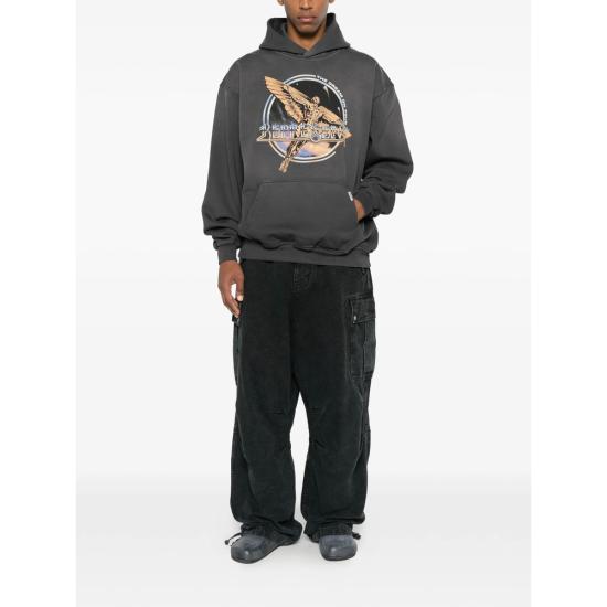 26SS 리프레젠트 후드 티셔츠 MLM100822 46 SUFGR GREY - REPRESENT