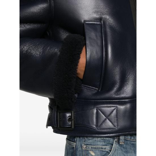 26SS 아크네 스튜디오 가죽 자켓 B70157 NAVY BLUE - ACNE STUDIOS