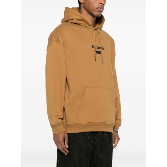 26SS Barbour X Levi's 후드 티셔츠 MOL0720 OR55 BROWN - BARBOUR