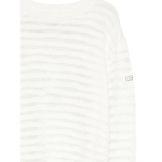 26SS MM6 메종마르지엘라 스웨터 M13208 SH0HL0036 101 WHITE - MM6 MAISON MARGIELA