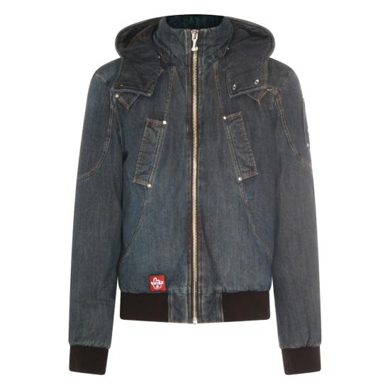 25FW 무스너클 데님 자켓 M35MB000EV 1843 BLUE BLACK