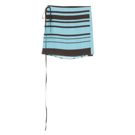 26SS 서 더 레이블 숏 스커트 SIR425 3028 MINST BLUE BROWN