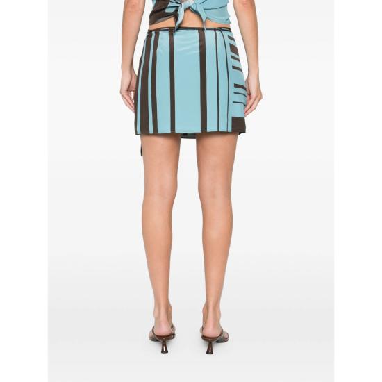 26SS 서 더 레이블 숏 스커트 SIR425 3028 MINST BLUE BROWN - SIR. THE LABEL