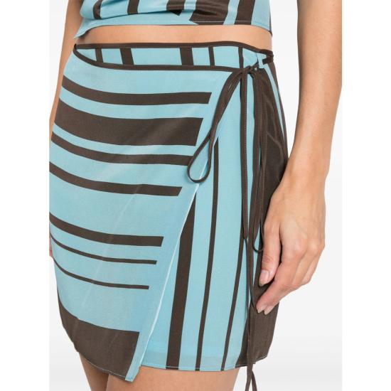 26SS 서 더 레이블 숏 스커트 SIR425 3028 MINST BLUE BROWN - SIR. THE LABEL