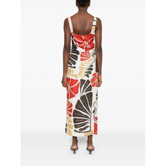 26SS 서 더 레이블 미디 원피스 SIR425 1023 ROSSO WHITE RED - SIR. THE LABEL