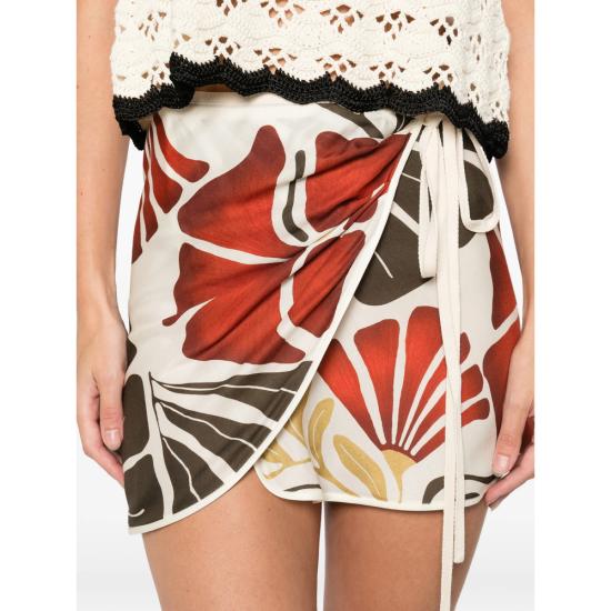 26SS 서 더 레이블 숏 스커트 SIR425 SARONG0 ROSSO NEUTRALS RED - SIR. THE LABEL