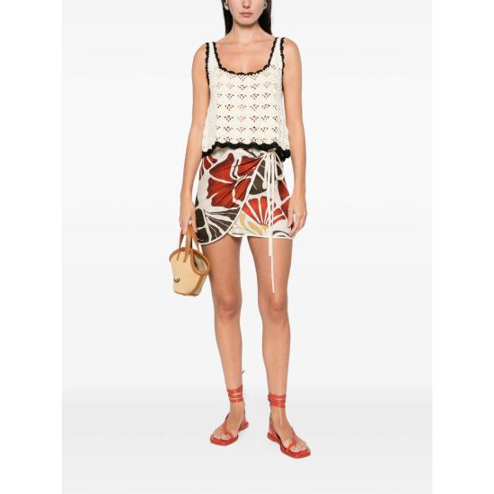 26SS 서 더 레이블 숏 스커트 SIR425 SARONG0 ROSSO NEUTRALS RED - SIR. THE LABEL