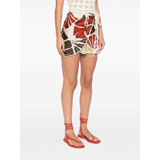 26SS 서 더 레이블 숏 스커트 SIR425 SARONG0 ROSSO NEUTRALS RED - SIR. THE LABEL