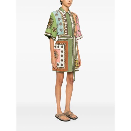 26SS 알레메 숏 원피스 6536D MULTI GREEN - ALEMAIS