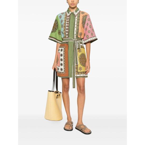 26SS 알레메 숏 원피스 6536D MULTI GREEN - ALEMAIS