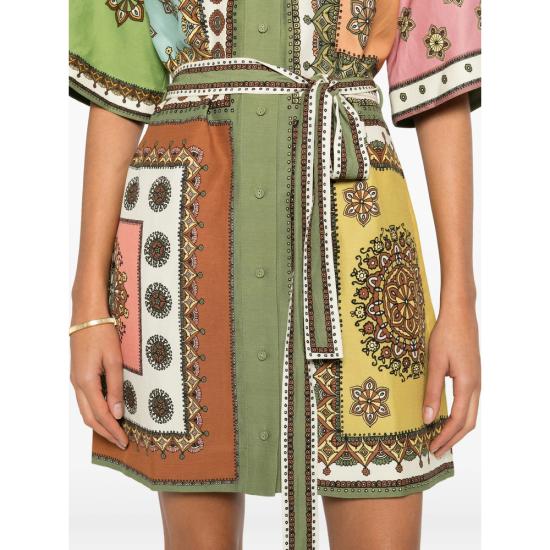 26SS 알레메 숏 원피스 6536D MULTI GREEN - ALEMAIS