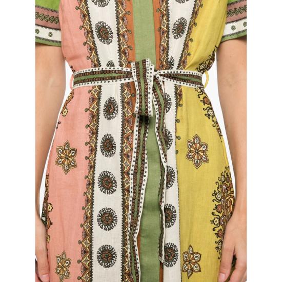 26SS 알레메 롱 원피스 6535D MULTI GREEN - ALEMAIS